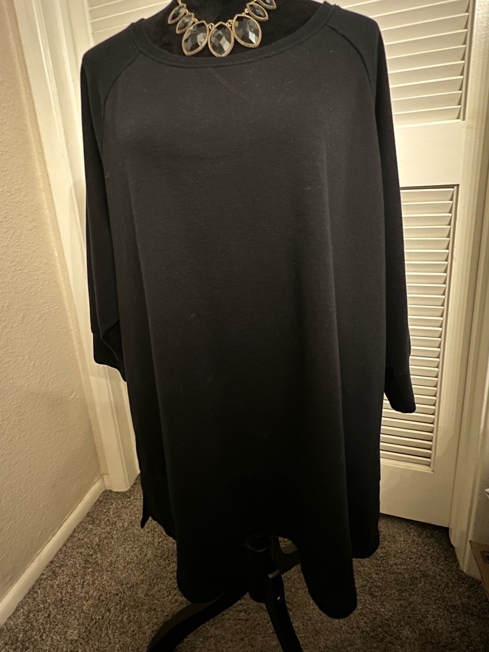Sonoma Black Oversized Sweatshirt Tunic